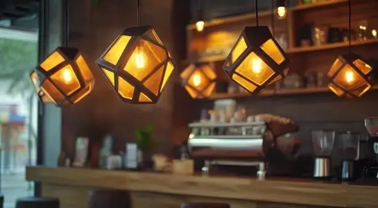 Coffee shop lighting design