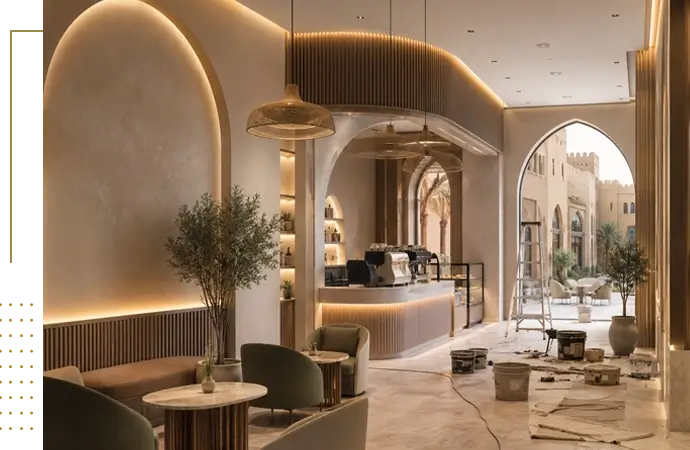 Coffee shop renovation in Jeddah