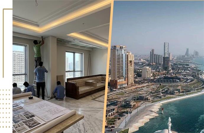 Construction and interior design company in Al-Sharafiyah, Jeddah