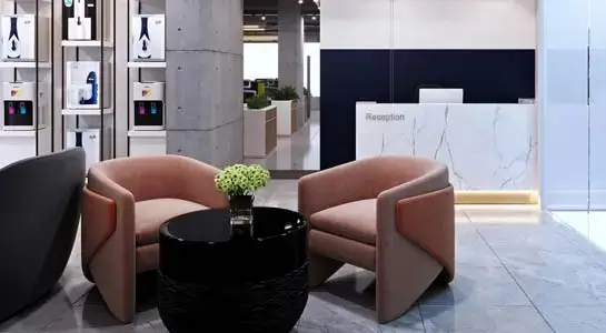 Customer lounge area