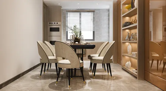 Dining area interior design in Jeddah