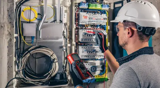 Electrical and plumbing work