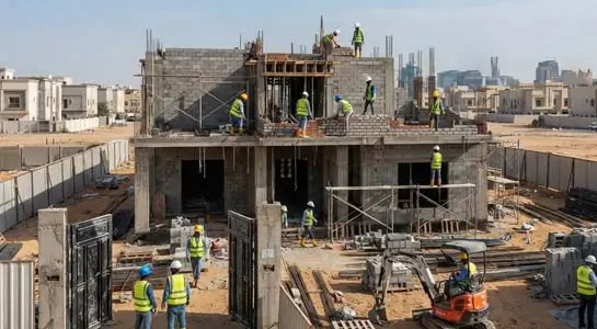 Full house building works