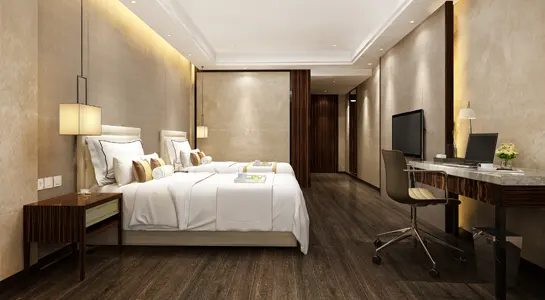 Hotel room and suite design