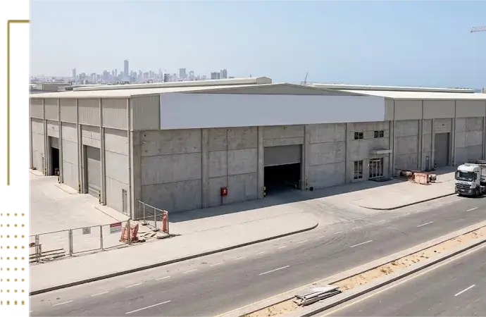 Industrial building construction in Jeddah
