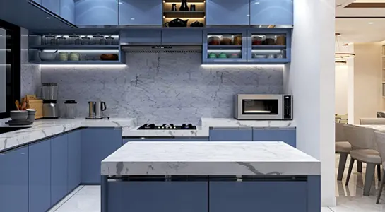 Kitchen island and countertop design