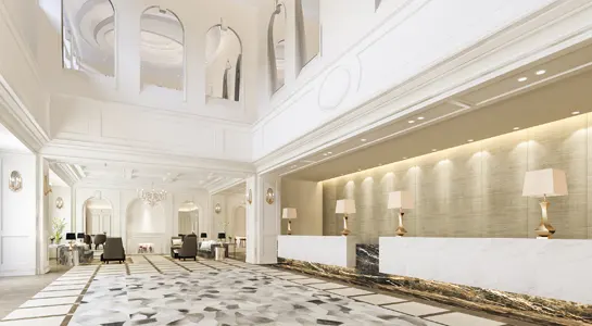 Lobby and reception design