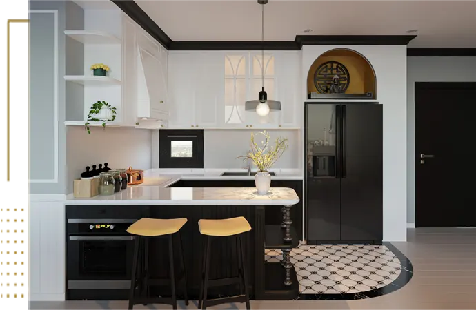 Kitchen interior design in Jeddah for modern homes