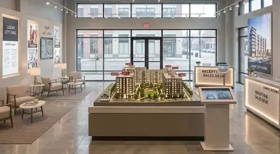 Real estate sales showrooms