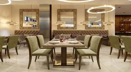 Restaurant lighting design