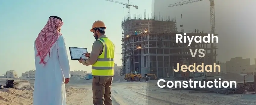 Riyadh versus Jeddah construction costs comparison
