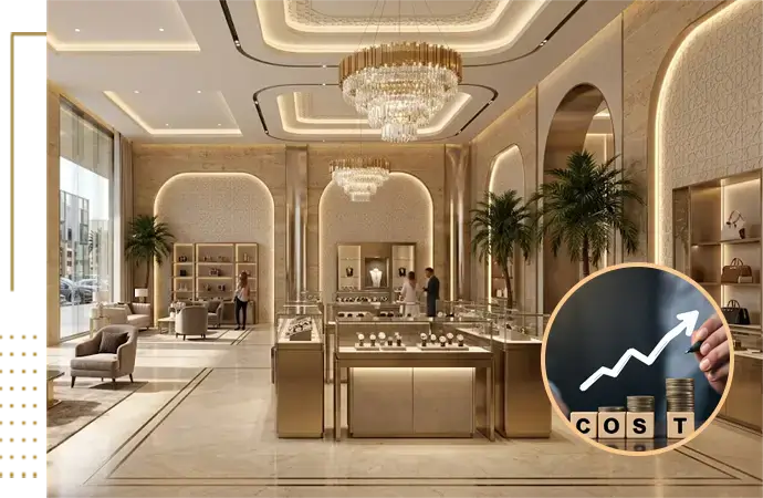 Showroom interior design and fit-out cost in Riyadh