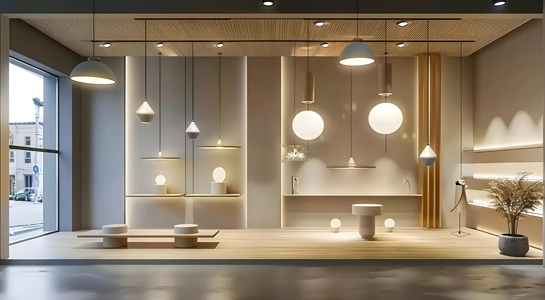 Showroom lighting design